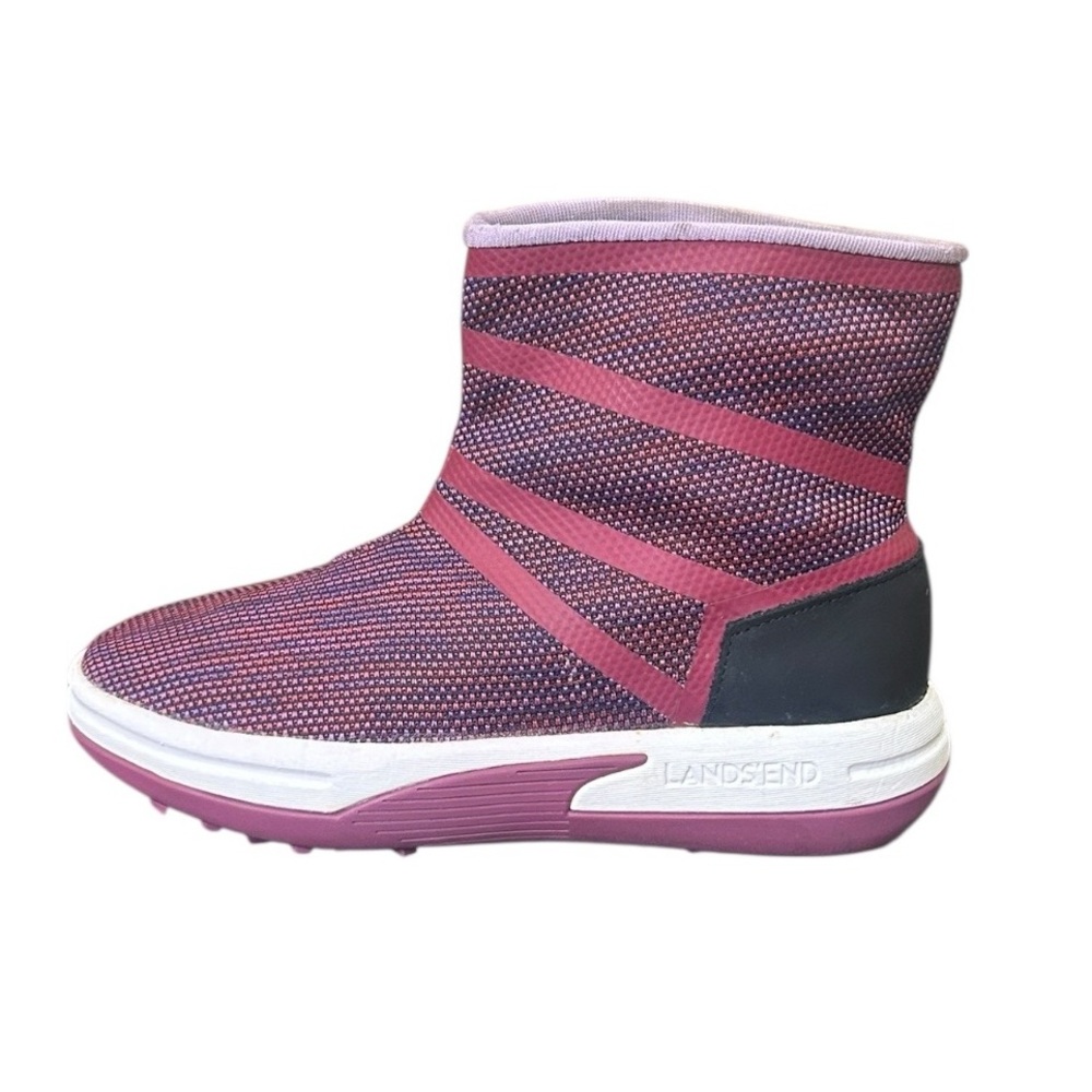 Lands’ End Action Pull On Boots Winter Boots Women’s Size 8.5 Purple